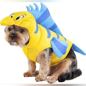 Rubies Disney Little Mermaid Flounder Pet Costume for Parties Halloween SMALL
